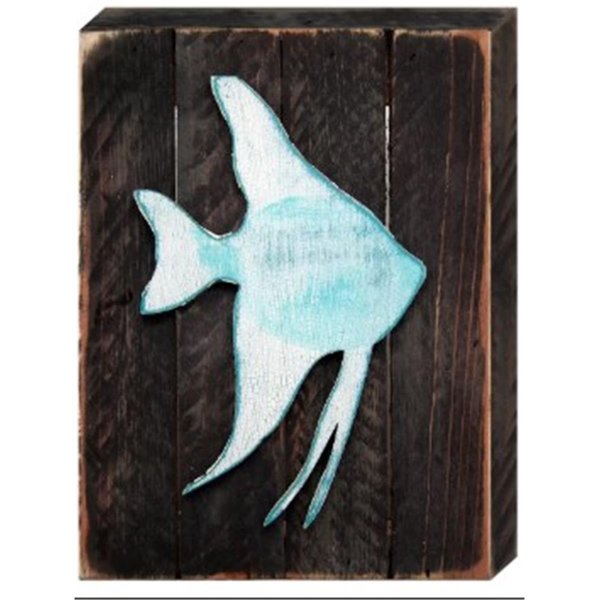 Designocracy Tropical Fish Art on Board Wall Decor 9852512